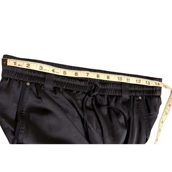 White House Black Market Navy Satin Jogger Size 6 - Picture 12 of 14